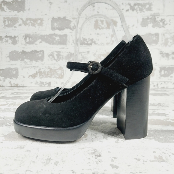 Jeffrey Campbell Shoes - NEW Jeffrey Campbell Mary Ann Platform Pump Black Dark Academia Heels X446